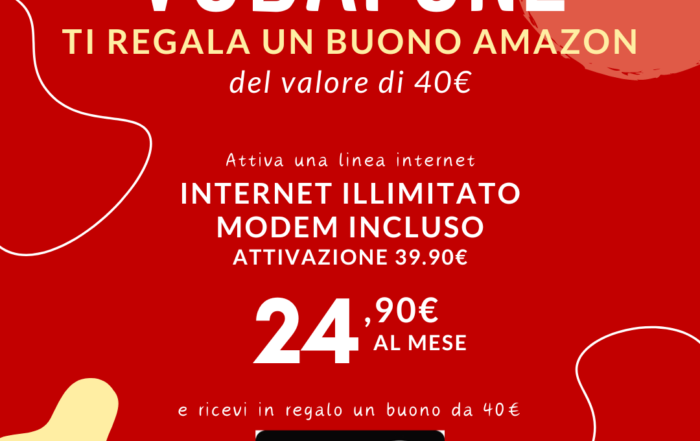 vodafone regala buono 40€ amazon