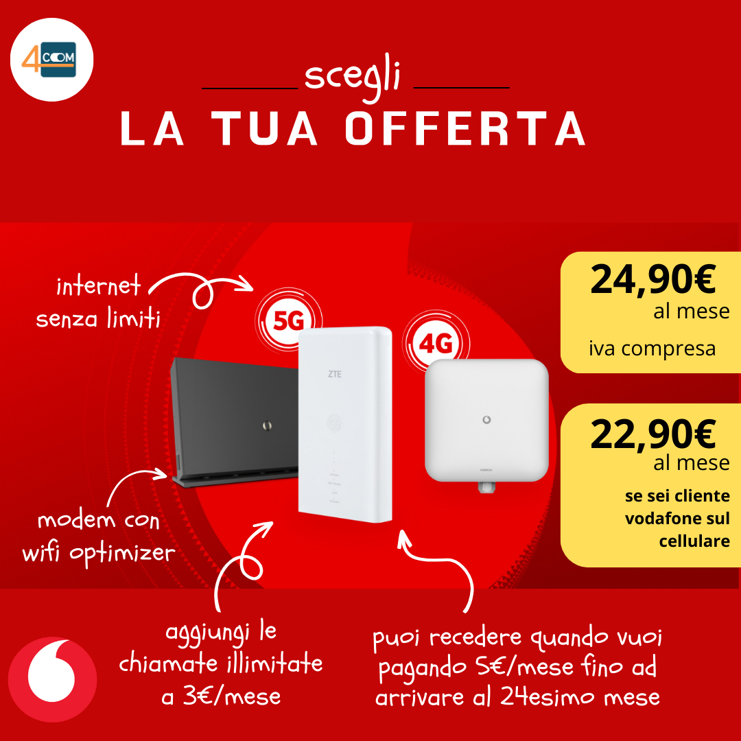 scegli l'offerta vodafone che fa per te